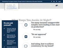 Tablet Screenshot of globalgarmentengineering.com